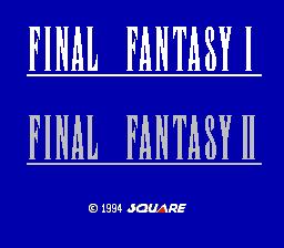 Final Fantasy I, II (Japan)